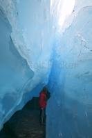 Ice Cave in the Mendenhall Glacier near Juneau