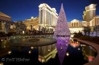 The elaborate decorations during christmas at Caesars Palace in Las Vegas, Nevada.