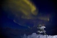 An canadian arctic symbol, the Inukshuk
