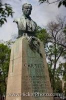 A bust of George-Etienne Cartier, a Father of Confederation, can be seen on the grounds of the Legislative Building in the City of Winnipeg in Manitoba, Canada.