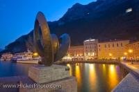 This is a picture of the Lago Di Garda Waterfront in the popular vacation destination of Riva del Garda in the Province of Trento in Italy.