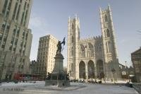 Stock photo of the Notre-Dame Basilica in Montreal Canada