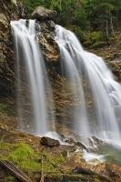 A waterfall located along a rugged road but worth the rough ride to see is Rainbow Falls situated in Monashee Provincial Park in the Okanagan region of British Columbia, Canada.