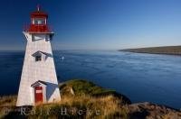 The Boar's Head Lighthouse is situated on a scenic point on Long Island which overlooks the beautiful Bay of Fundy and the entrance to Petit Passage at the tip of the Digby Neck in Nova Scotia, Canada.
