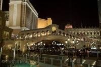A replica of the Rialto Bridge in Venezia, Italy outside The Venetian Resort Hotel Casino in Las Vegas.