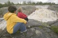 A stunning sight near Mary's Harbour are the White Water Falls along the St Mary's River in Labrador.