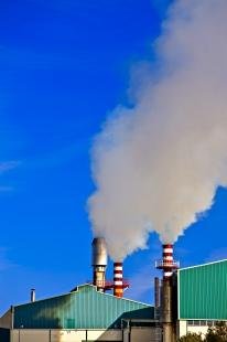 photo of Global Warming Smoke Stacks Industrial Pollution