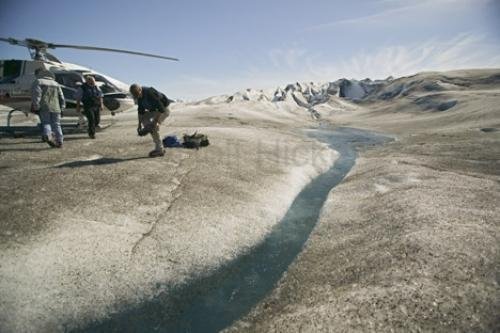 Photo: 
helicopter glacier tour
