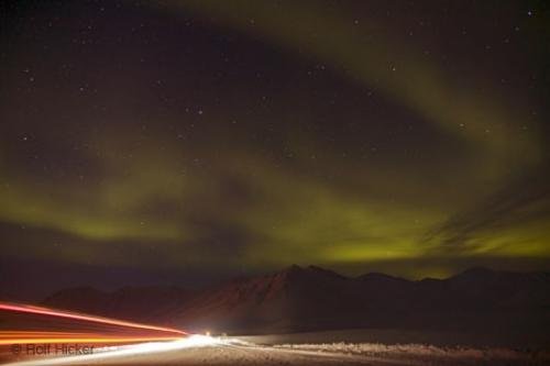 Photo: 
Track Passing Under Northern Lights Arctic Pictures