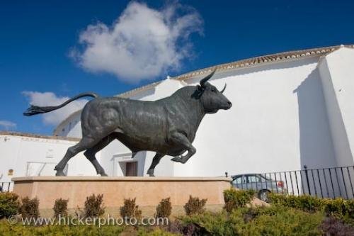 Photo: 
Bull Statue Plaza De Toros Ronda Spain