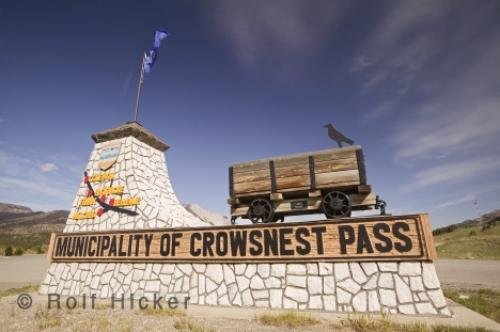 Photo: 
crowsnest pass sign