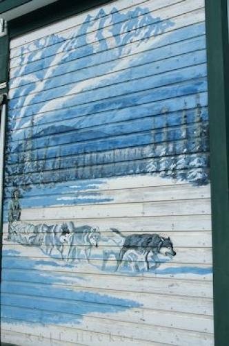 Photo: 
Dawson City Wall Mural Klondike Gold Rush