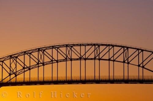 Photo: 
International Bridge Sunset Sault Ste Marie Ontario