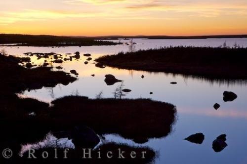 Photo: 
Sunset Lake Landscape Southern Labrador Canada