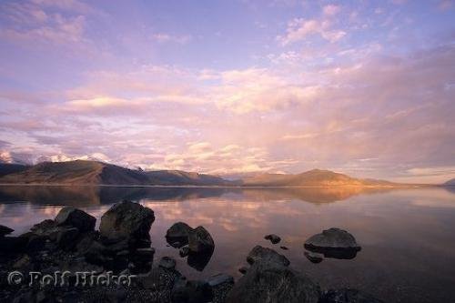Photo: 
Lake Sunset Kluane Lake Yukon