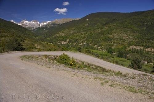 Photo: 
Narrow Road Pyrenees Mountains Aragon