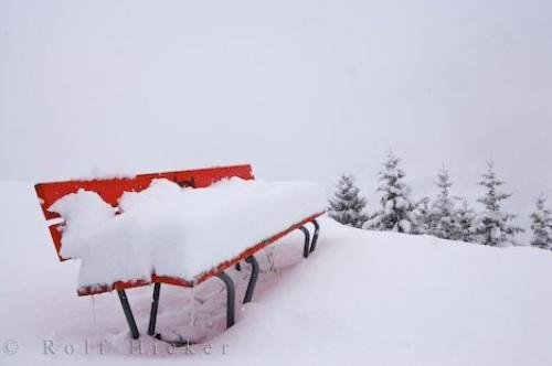 Photo: 
Red Park Bench Switzerland
