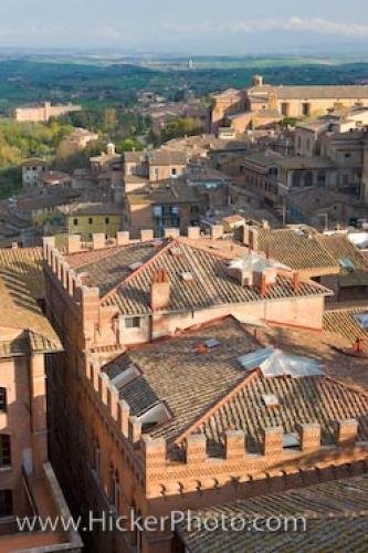 Photo: 
Rooftop View Siena City Tuscany Italy