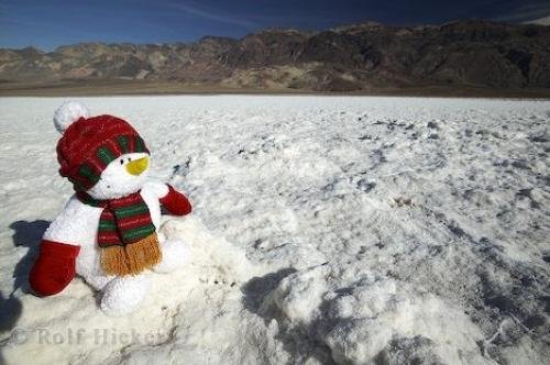 Photo: 
Snowman in the Desert