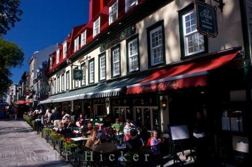 Photo: 
Street Cafes Place D Armes Quebec City