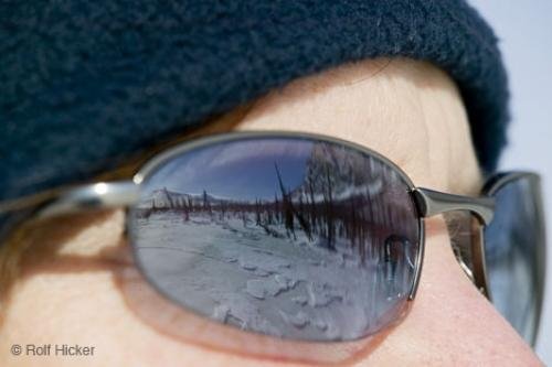 Photo: 
Winter Snow Scenes Reflecting in Sun Glasses