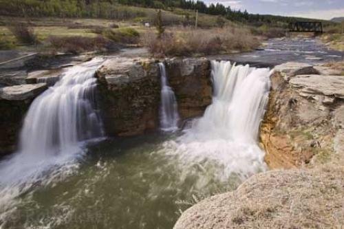 Photo: 
Crowsnest River Alberta Waterfalls