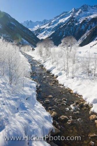 Photo: 
Winter River Scenery Wildgerlostal Valley Austria