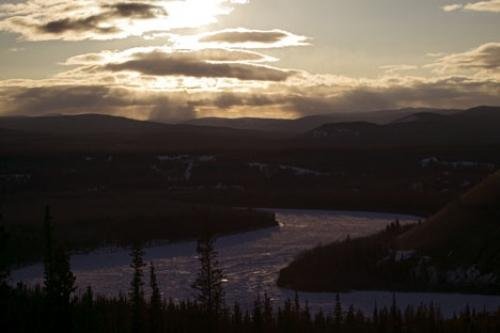 Photo: 
Yukon River Winter Sunset Canada