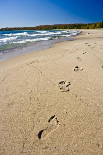 Photo: 
Footprints In The Sand Pancake Bay Provincial Park Beach