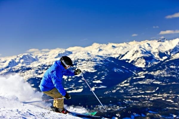 Photo: 
Experienced Alpine Skier Whistler Mountain British Columbia Canada