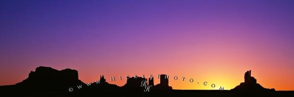 Photo: 
Monument Valley Silhouette Scenic Landscape Panorama