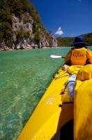 A great family vacation adventure during a visit to New Zealand is paddling the pristine waters of the Abel Tasman National Park during a sea kayaking Tour.