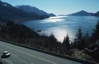 The sea to sky highway between Vancouver and Whistler is a well known, beautiful but also very dangerous highway in British Columbia, Canada