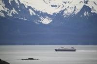 The M/V Fairweather is a part of the Alaska Ferry system making quick trips between Juneau, and Haines.