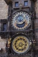 Part of the medieval world is the astronomical clock that adorns the Old Town Hall Tower in the Old Town District of Prague in the Czech Republic.