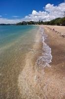 This beach at Mission Bay is just one of the many spectacular beaches that run along the coastline of Auckland, New Zealand.