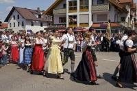 The dance ensembles from the Bavarian town of Putzbrunn, Germany perform yearly at the Maibaumfest.