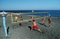 Beach volleyball turnament near Perissa beach