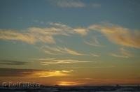 The beautiful colours of sunset over Ruby Beach in the Olympic National Park of Washington, USA.