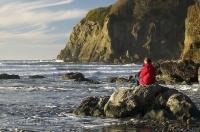 A popular vacation destination is a visit to Ruby Beach in the Olympic National Park in Washington, USA.