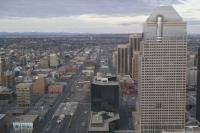 Aerial view of city of Calgary