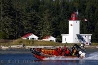 A powerful and fast boat in the fleet of the Canadian Coast Guard Auxiliary off the Pacific Coast of BC.