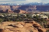 A scoured out canyon in Canyonlands National Park in Utah, USA.