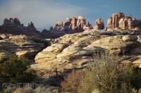 A photo showing the rugged landscape of Canyonlands National Park in Utah, USA.