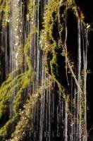 Cascading water down the side of a cliff in the Parque Nacional de Ordesa y Monte Perdido in Aragon, Spain.