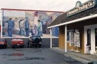A wall mural beside the Chemainus Trading Co, one of many which made the Vancouver Island, BC town famous.