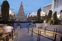 A beautifully decorated christmas tree at Caesars Palace in Las Vegas, Nevada, USA.