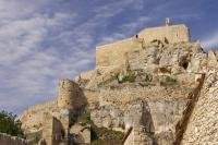 The cliff top castle in Morella in the Castellon region of Valencia, Spain has watched over the town for centuries.