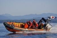 The Canadian Coast Guard Search and Rescue Team on Northern Vancouver Island.