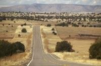 There are many winding country roads across Arizona in the USA. 